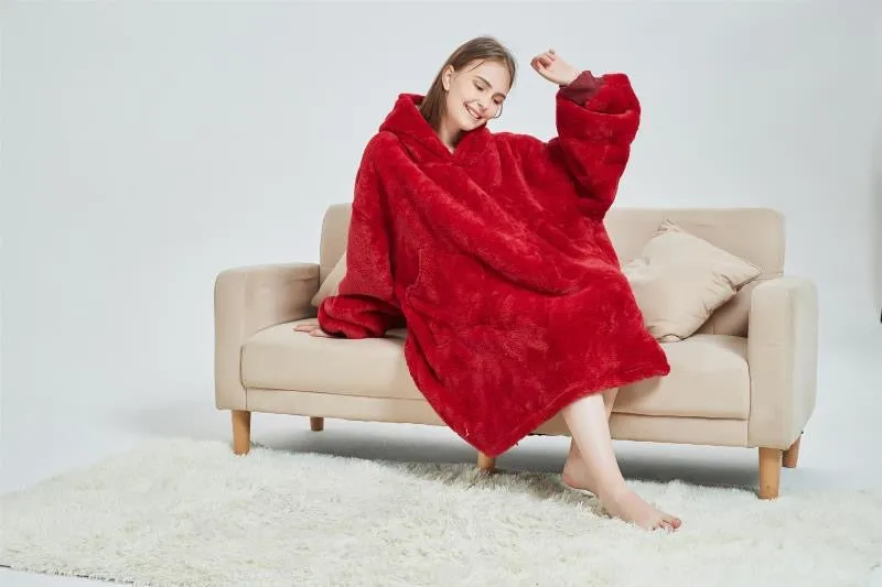 My Snuggy - Adult Red Hoodie Blanket