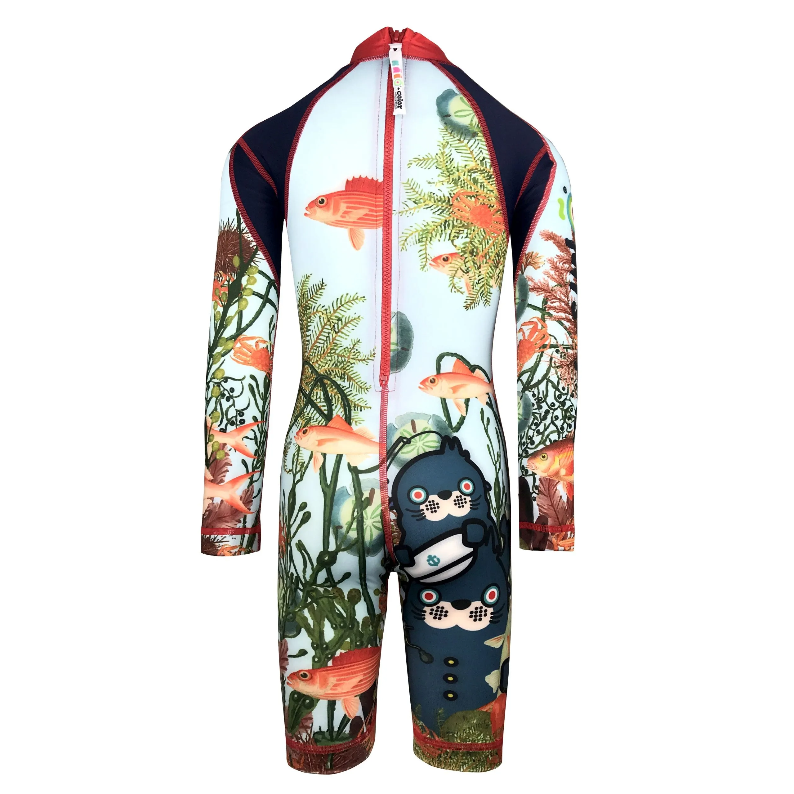 Oceano Sea Lion Boys Long Sleeve Sunsuit