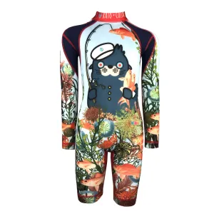 Oceano Sea Lion Boys Long Sleeve Sunsuit