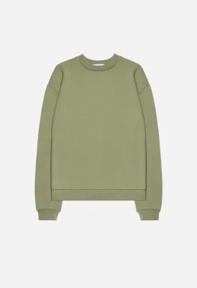 Oversized Crewneck Pullover / Moss