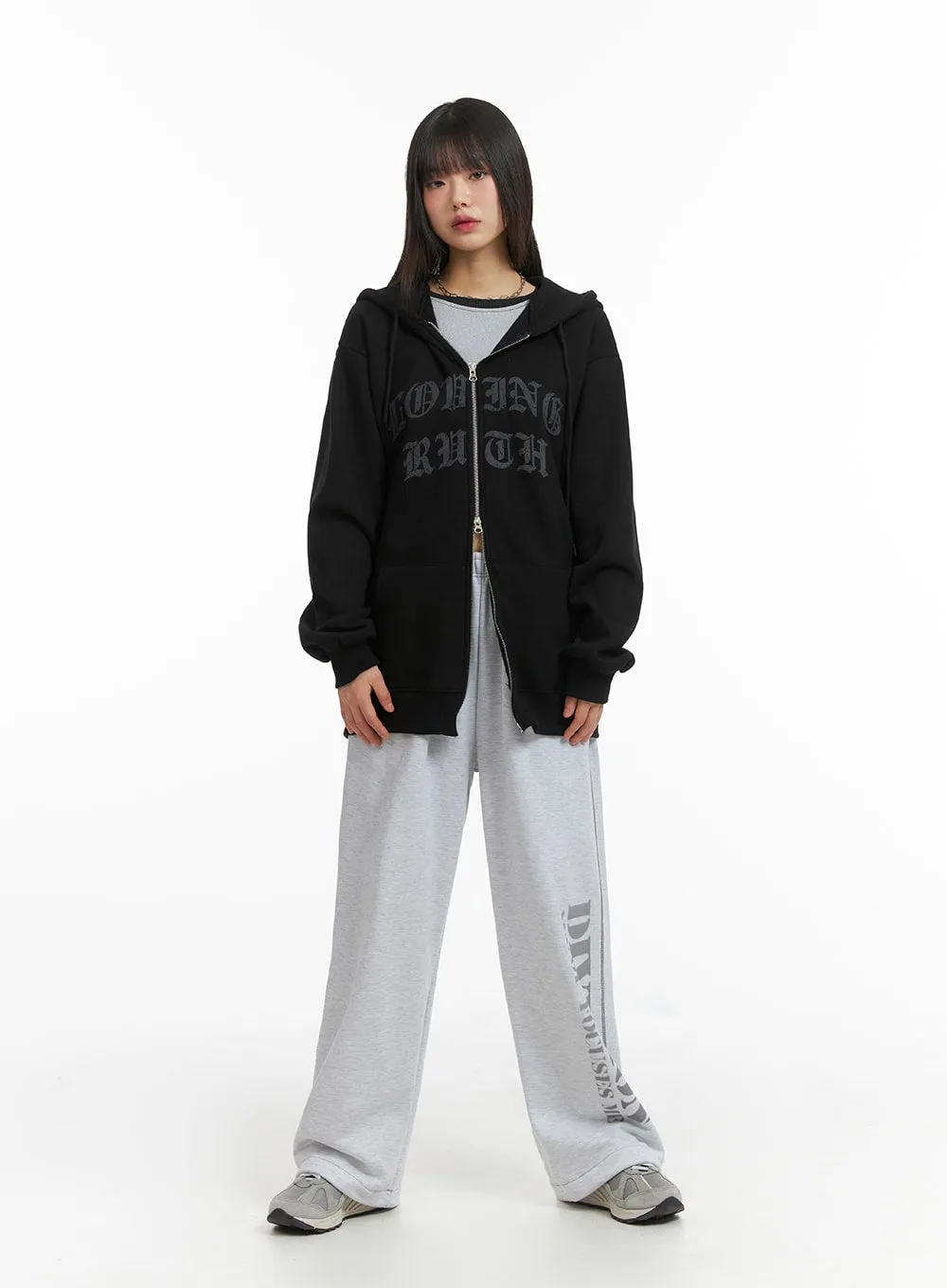 Oversized Zip-Up Hoodie CJ412