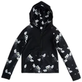 Owls Zip Up Hoodie UPF 50 