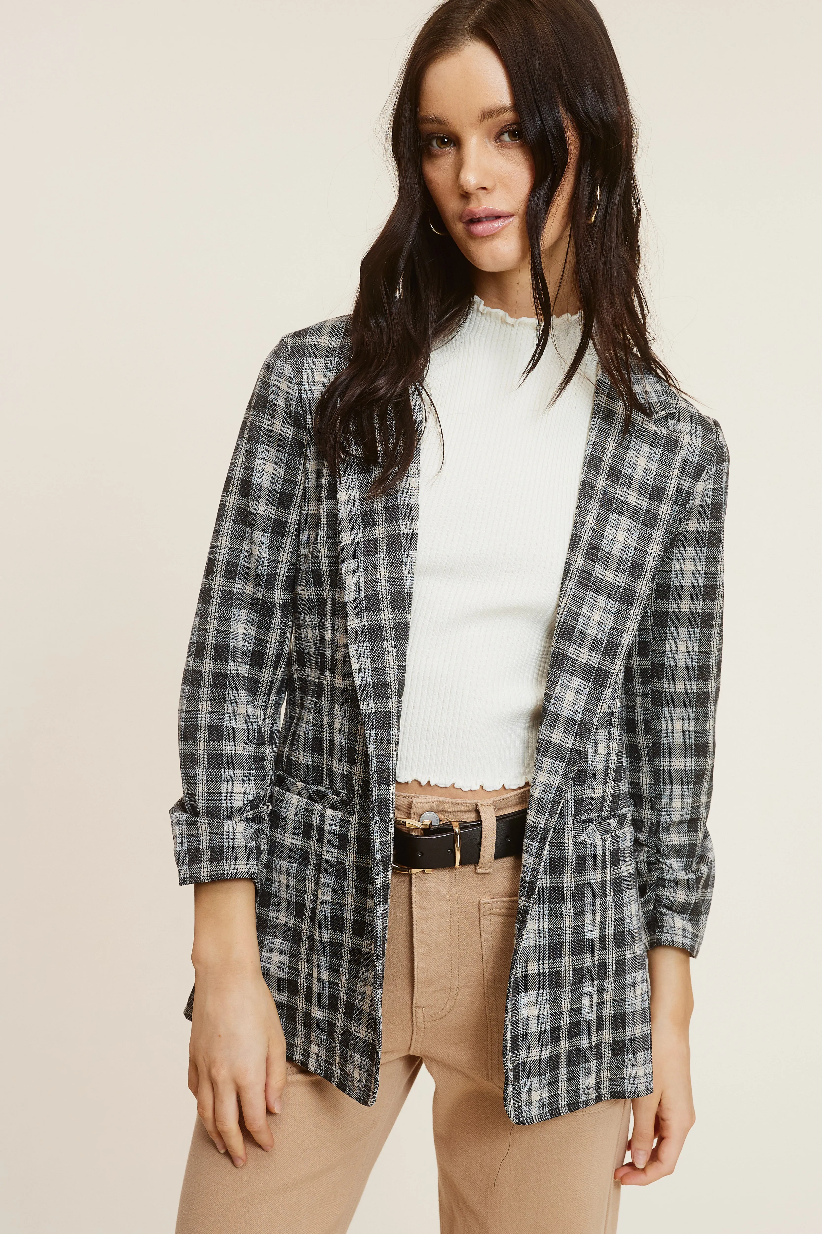 Plaid Blazer