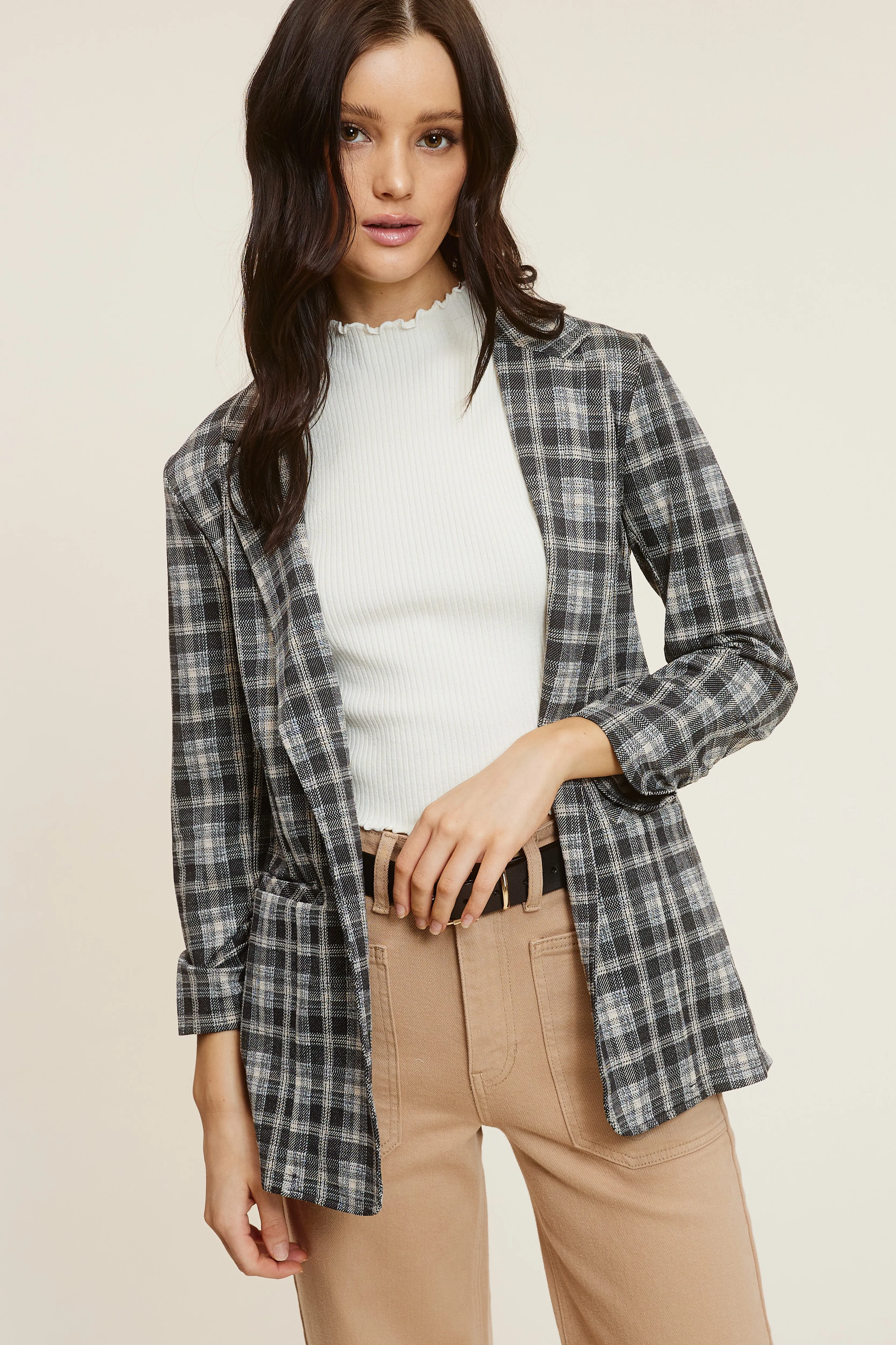 Plaid Blazer