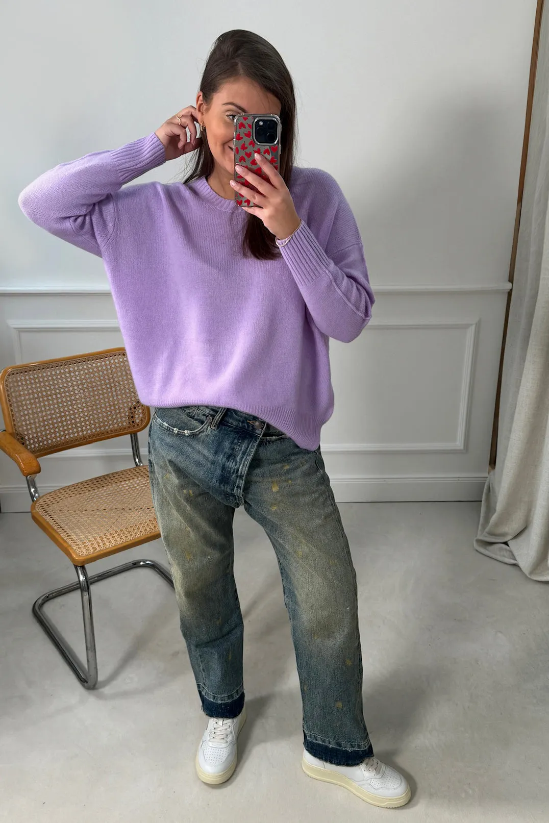 Pullover Crew Neck in Lavender