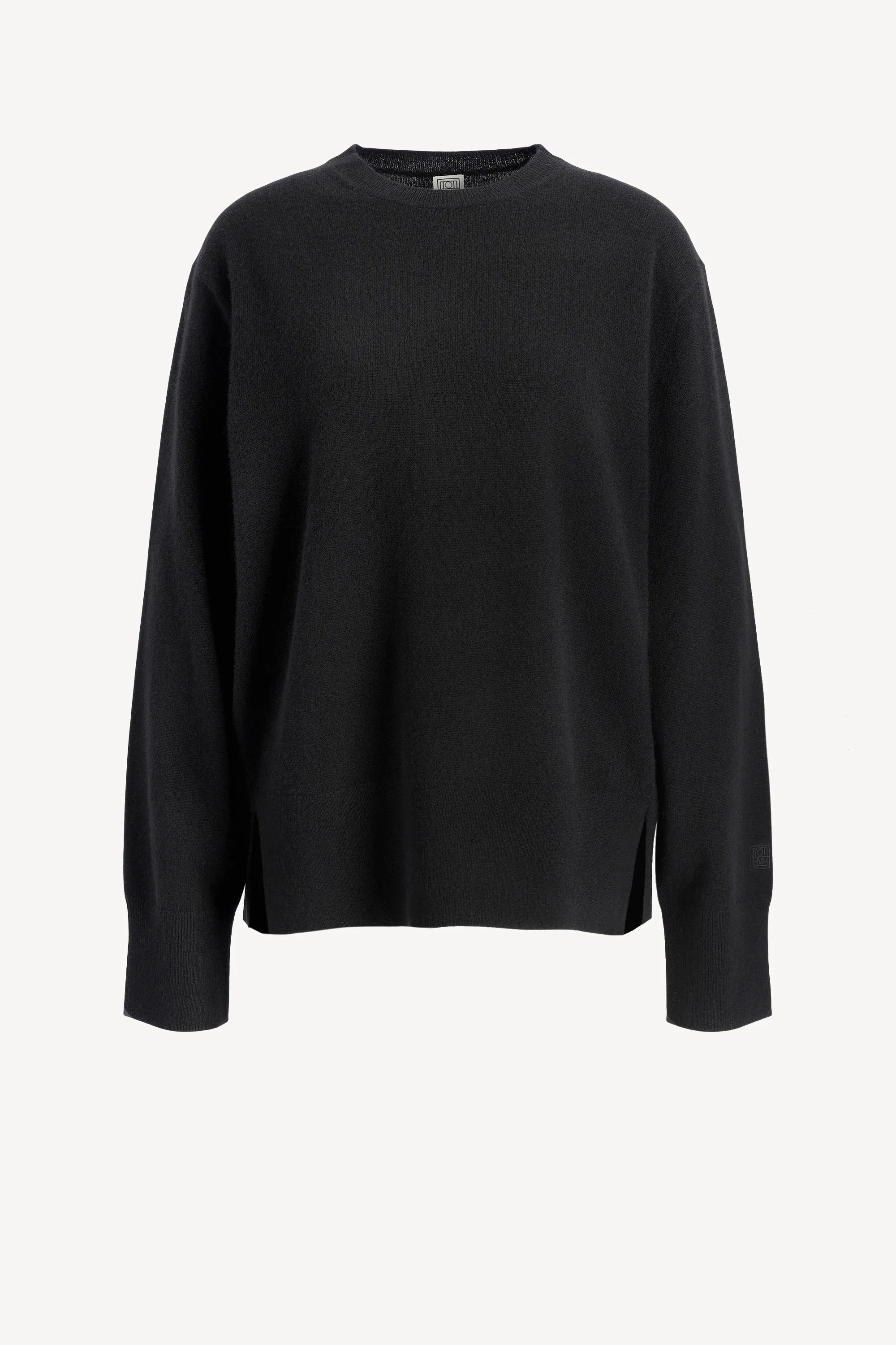 Pullover Crew-Neck in Schwarz