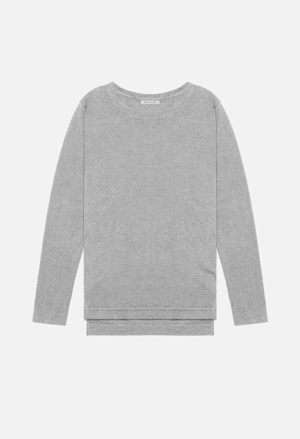 Ribbed Mercer Pullover / White