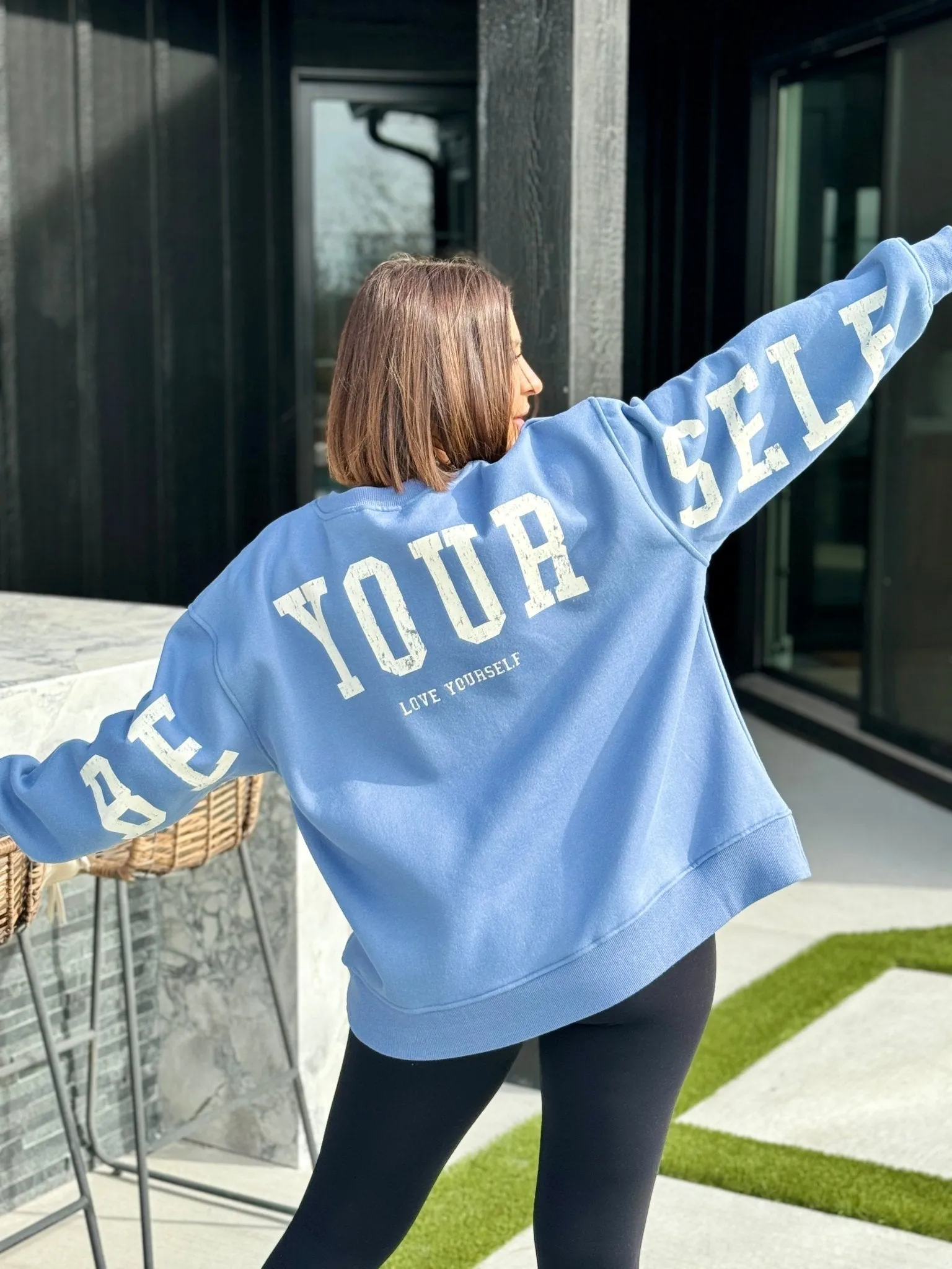 Self Love Sweatshirt (Washed Blue)