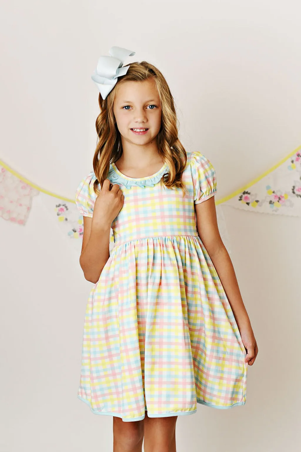 Serendipity Clothing Pastel Gingham Twirl Dress