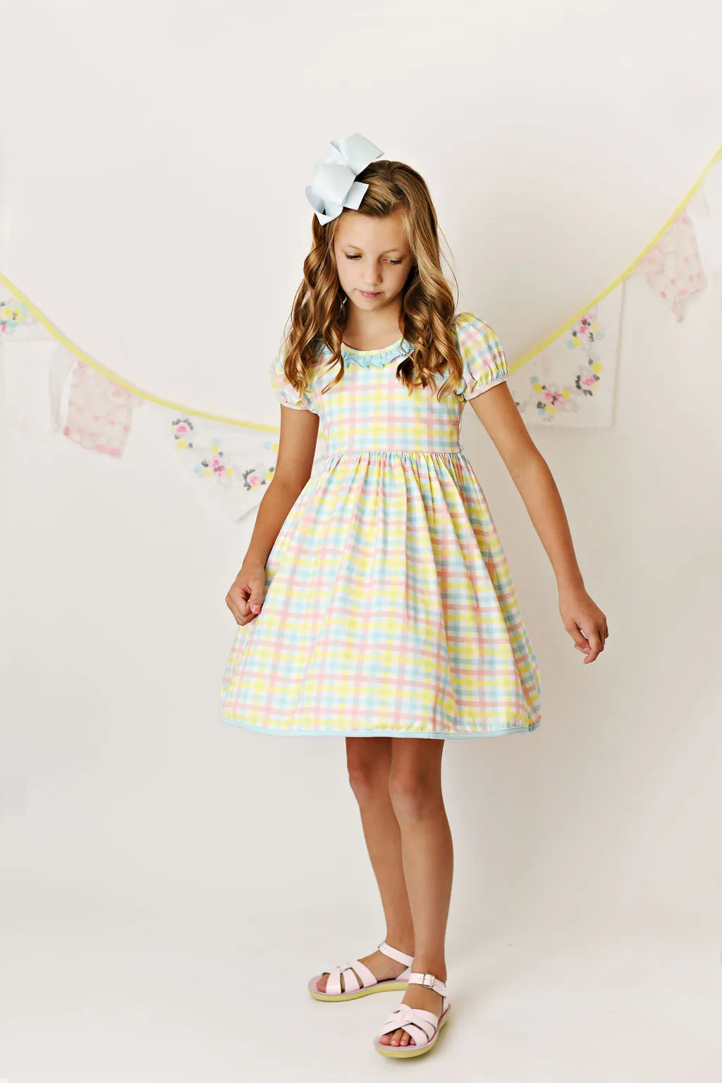 Serendipity Clothing Pastel Gingham Twirl Dress