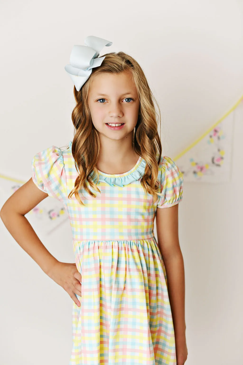 Serendipity Clothing Pastel Gingham Twirl Dress