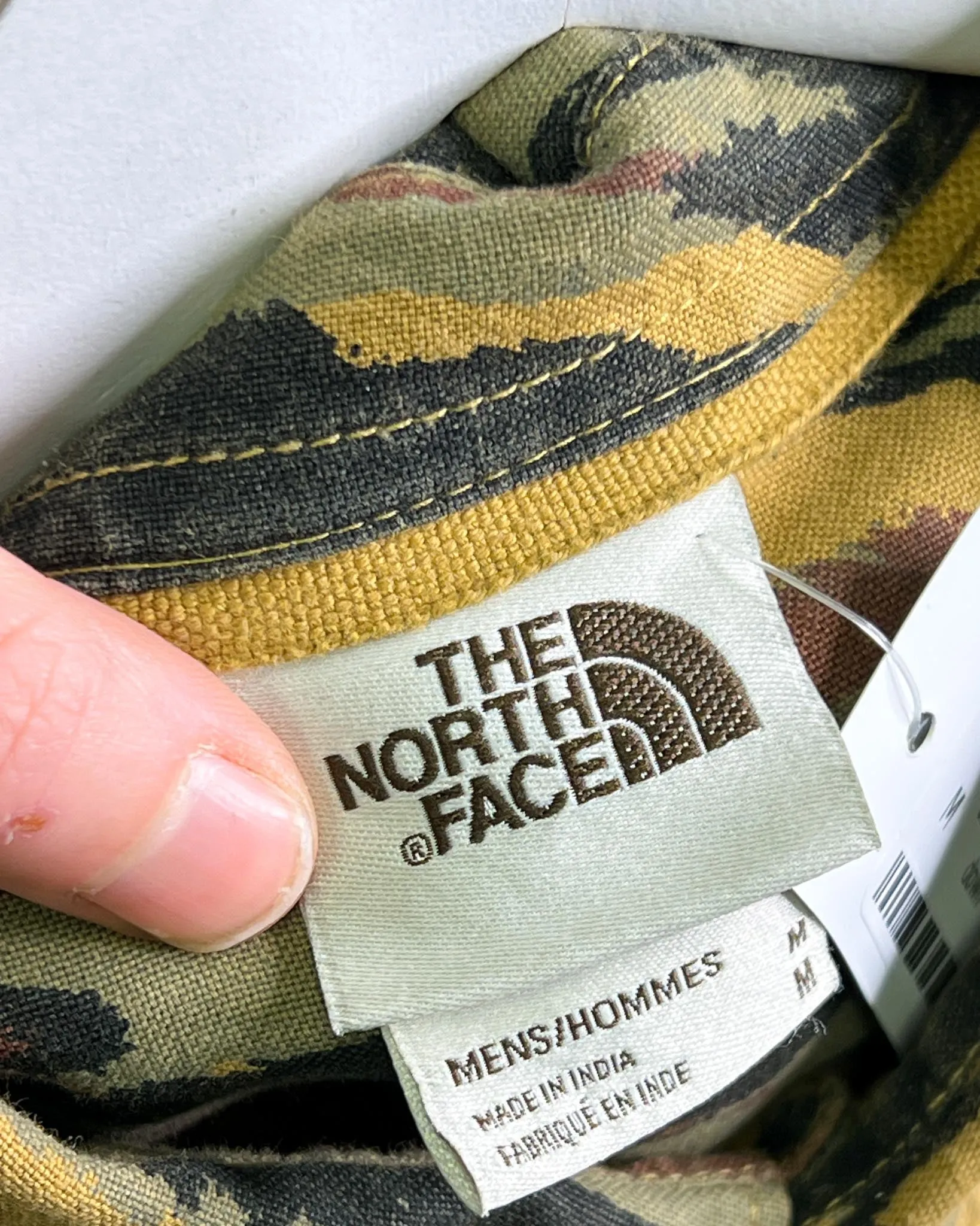 Size M - The North Face Khaki Camouflage Shirt