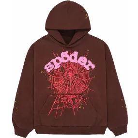 Sp5der Web Hoodie Brown