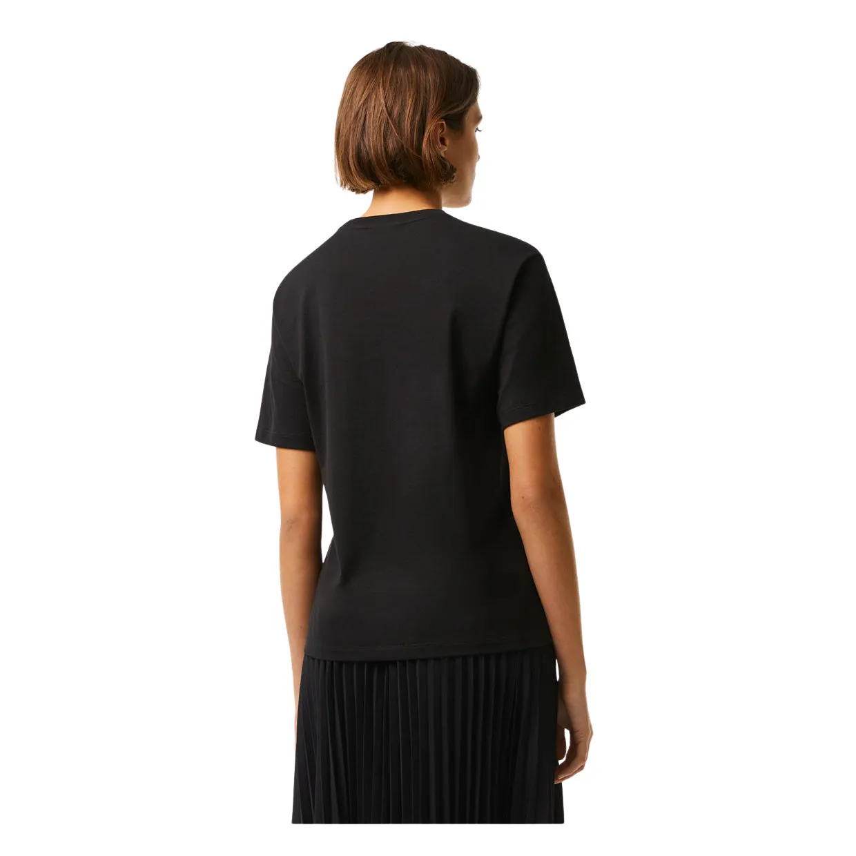 T-shirt Donna Lacoste Girocollo Nero