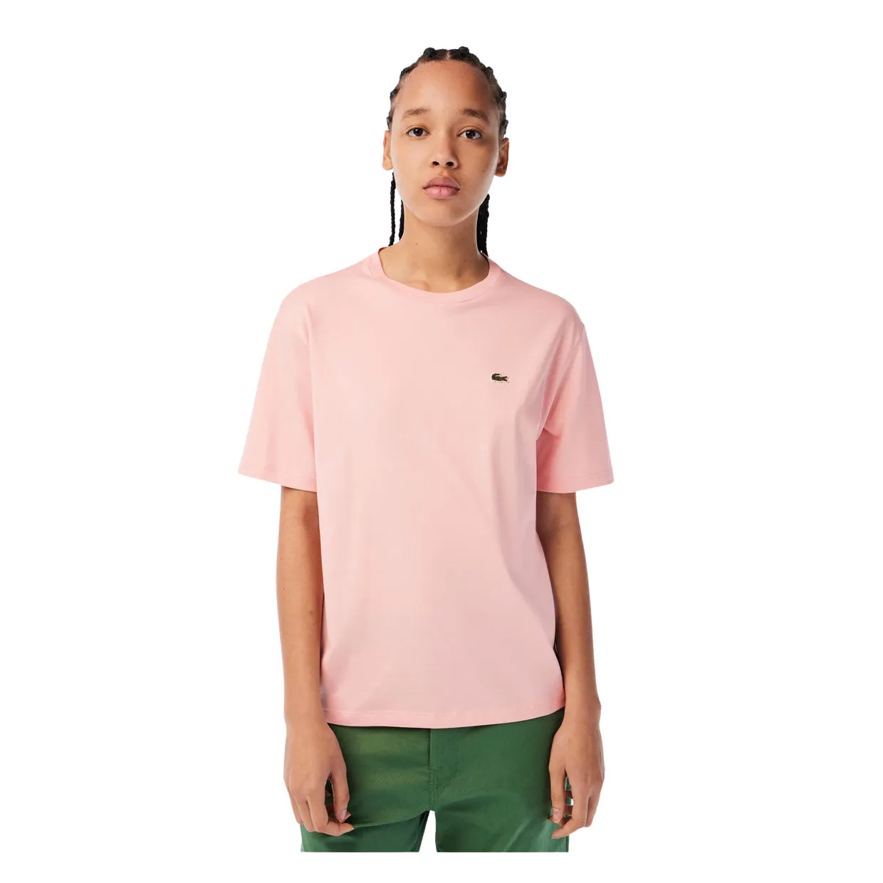 T-shirt Donna Lacoste Girocollo Rosa