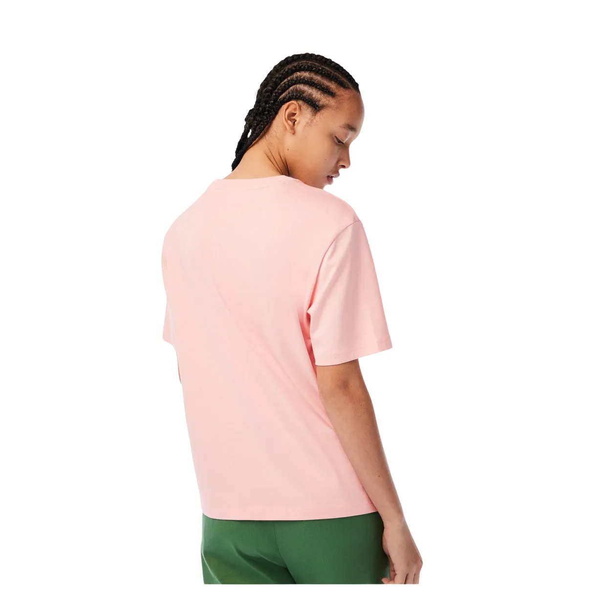 T-shirt Donna Lacoste Girocollo Rosa