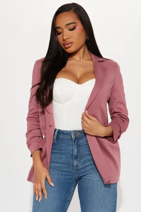 The Amaya Blazer - Mauve