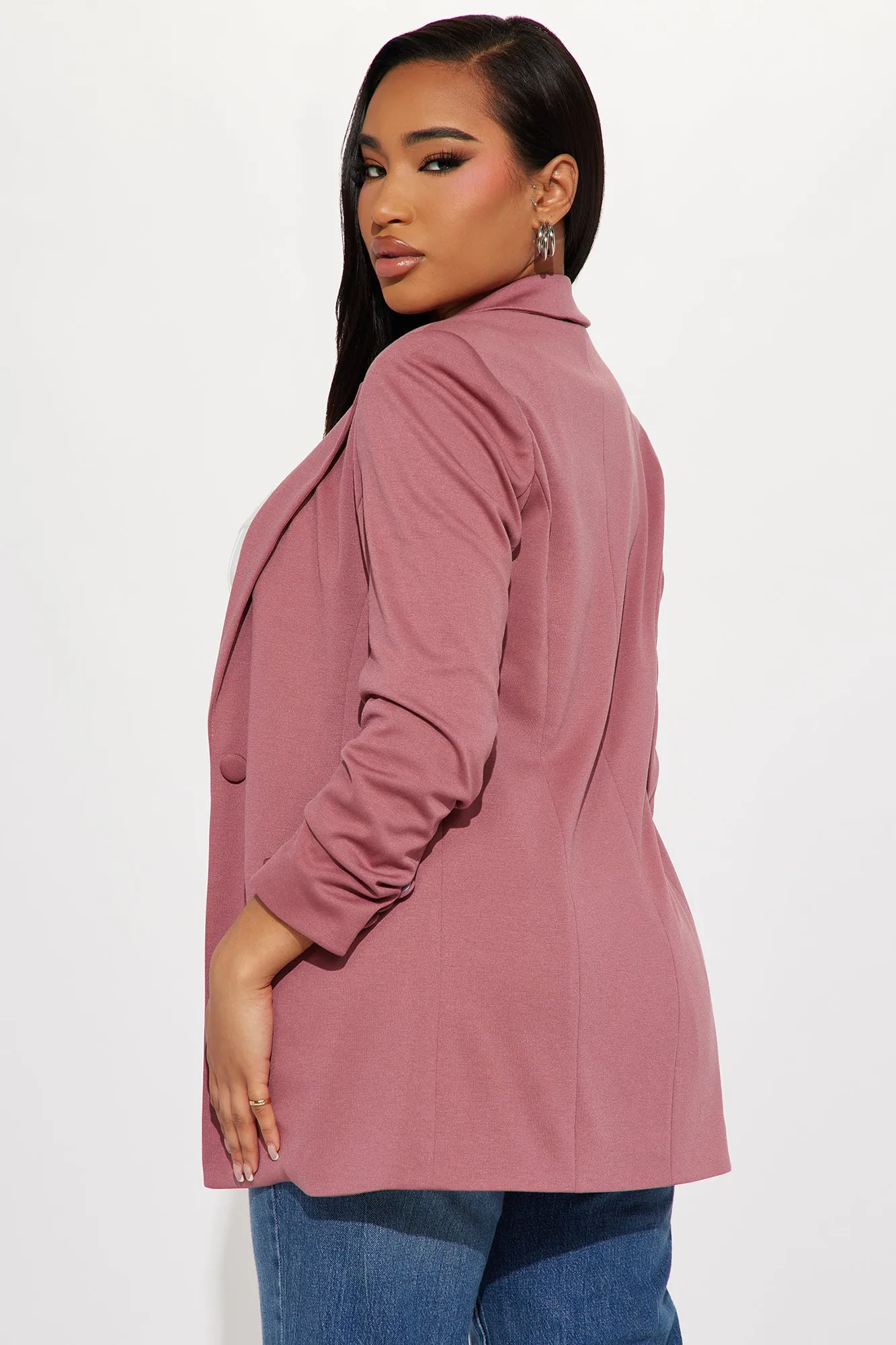 The Amaya Blazer - Mauve