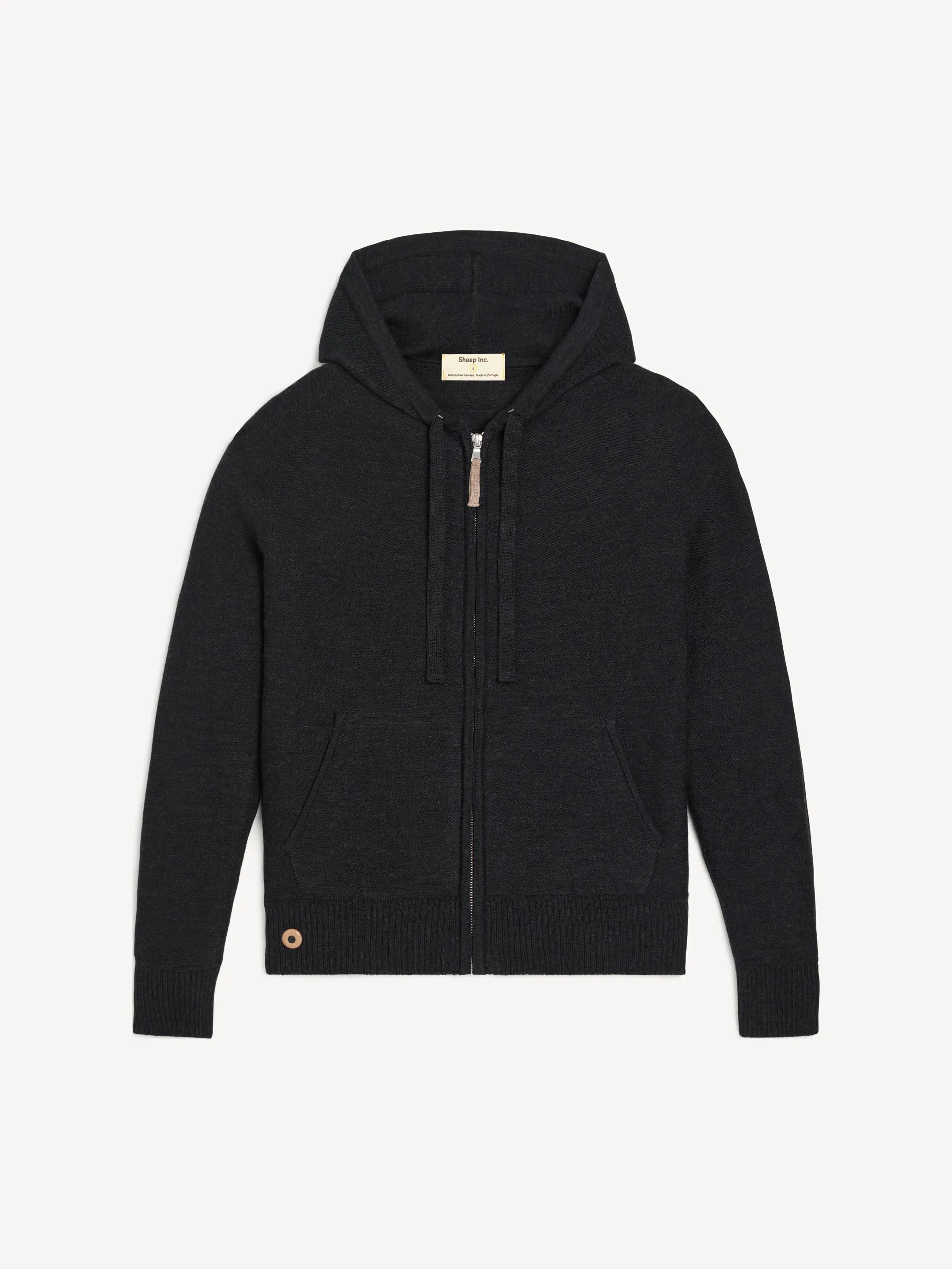 The Zip Hoodie - Anthracite Black