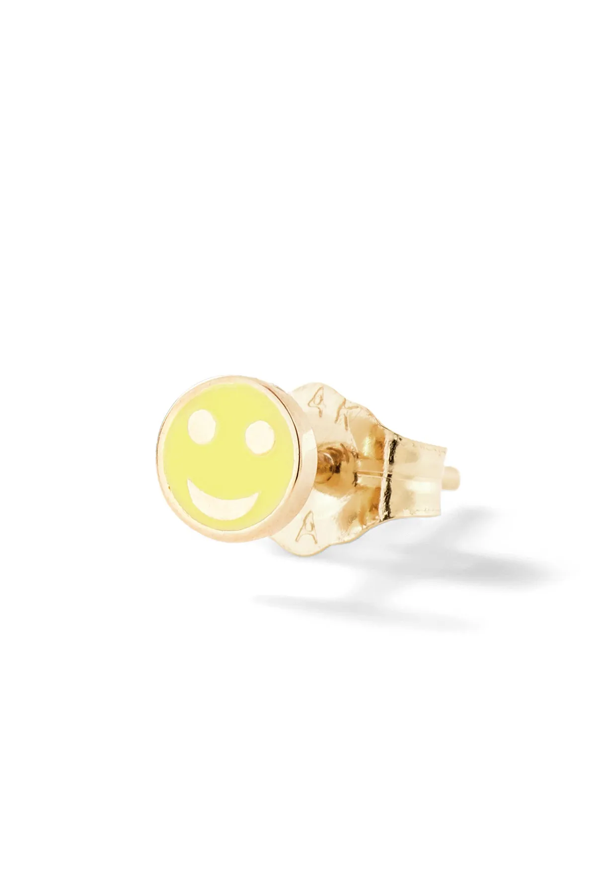 Tiny Happy Face Stud