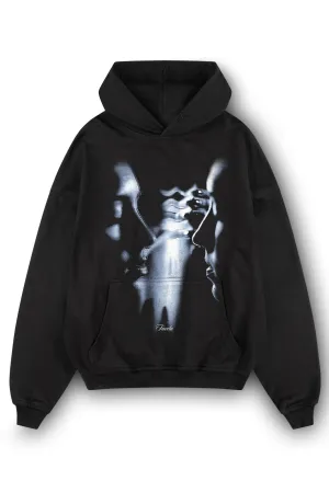 TWO FACE BLACK HOODIE