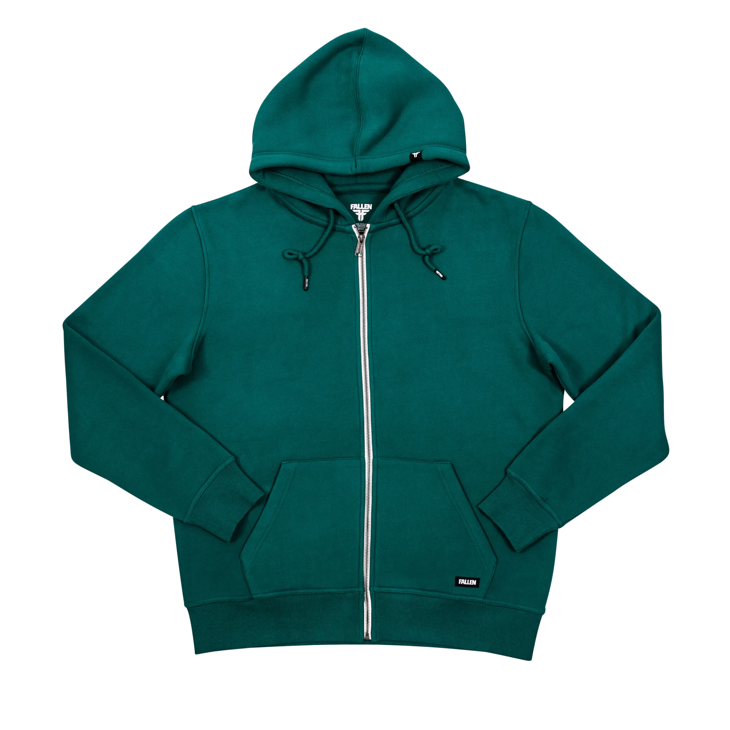 ZIP HOODIE MILITARY GREEN/WHITE